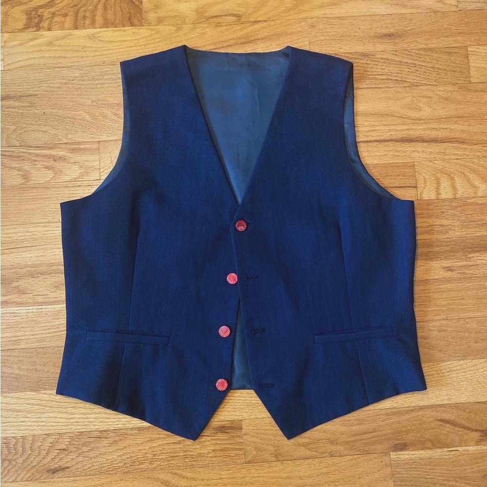 Navy vest waistcoat